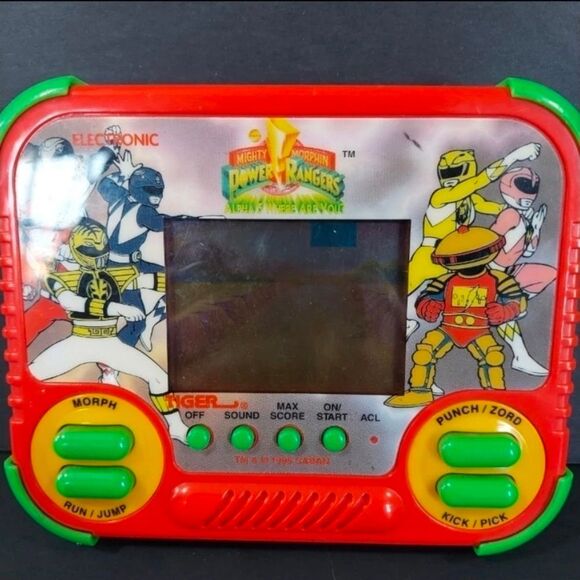 Tiger Electronics 1994 Power Rangers Alpha Where Are You Handheld Pocket Game - Picture 5 of 5